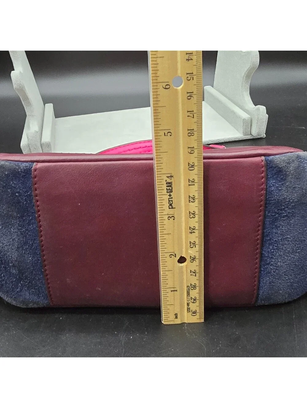 COACH Y2K Colorblock Mixed Media Mini Tote  Suede Quilted Leather